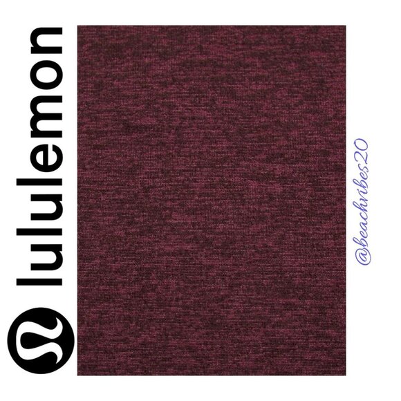 LULULEMON ATHLETICA Softy Suedey Crewneck Cropped Tank Top Garnet/Garnet LL-158 - Picture 6 of 11